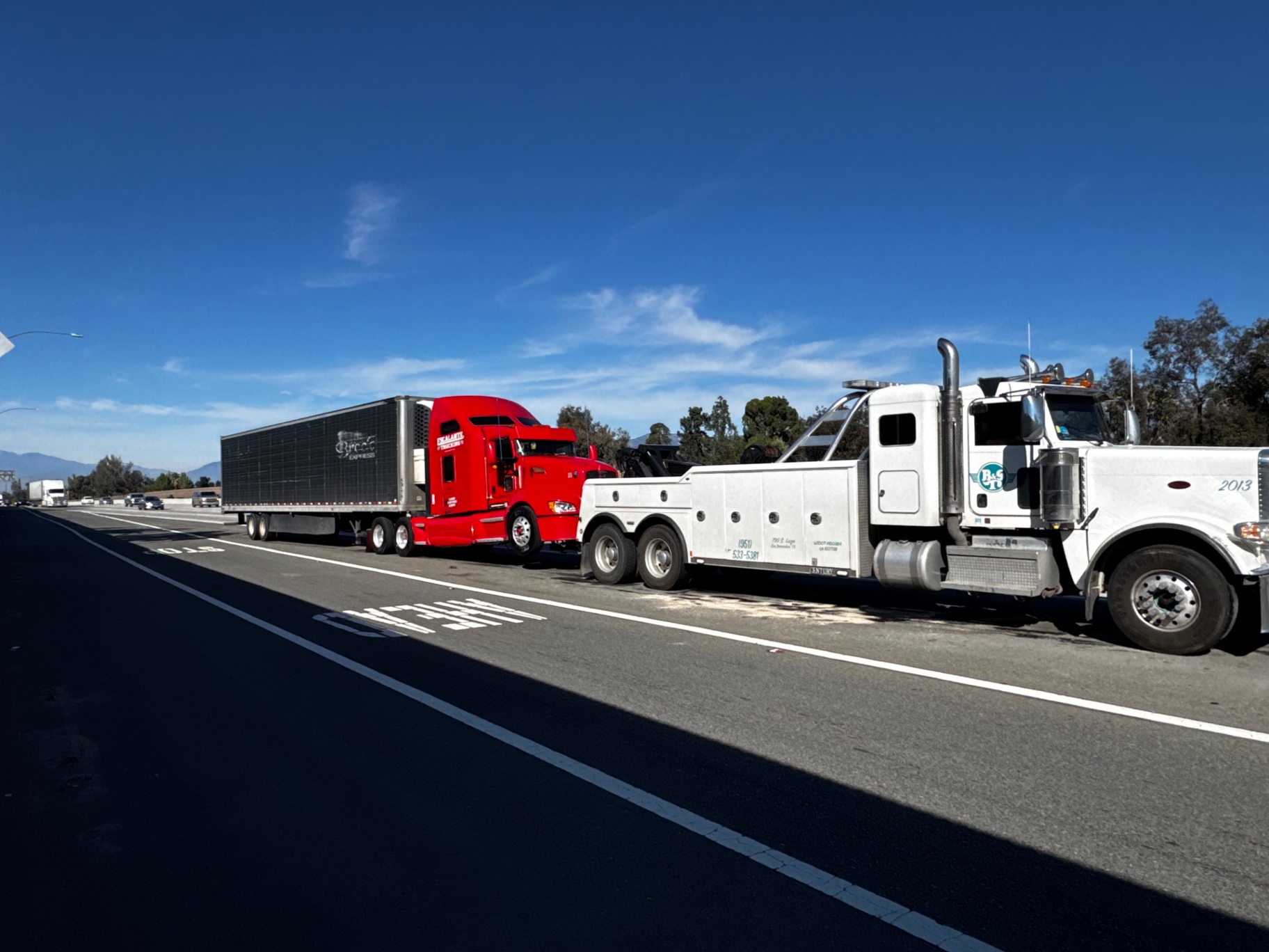 B&G Towing fleet in action