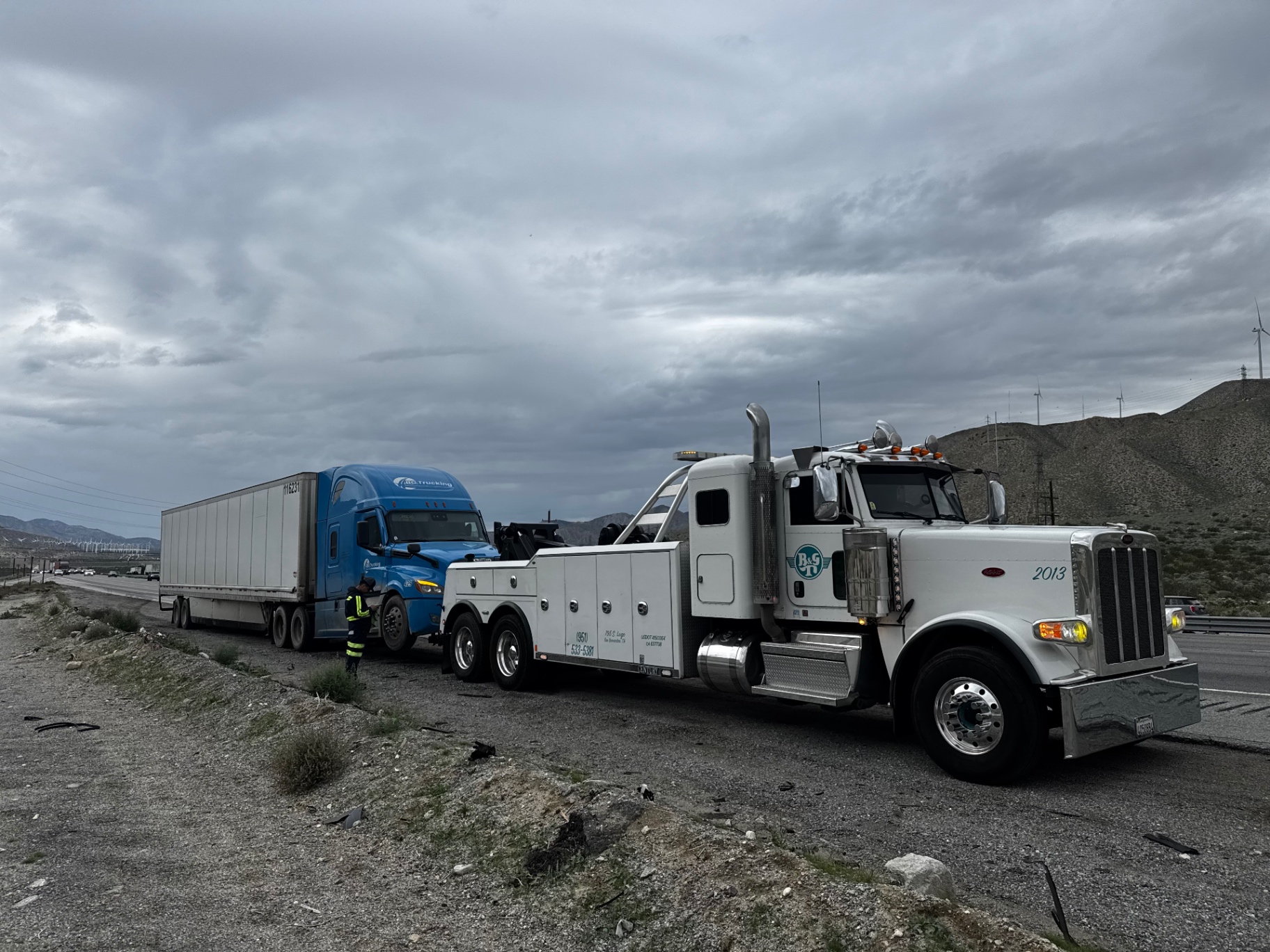 B&G Towing fleet in action